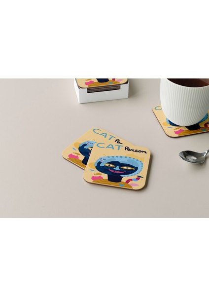 Dekoratif Bardak Altlığı Minimal Desen 27