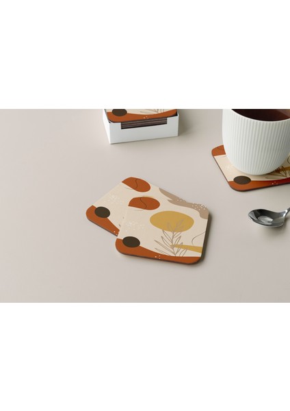Dekoratif Bardak Altlığı Minimal Desen 37