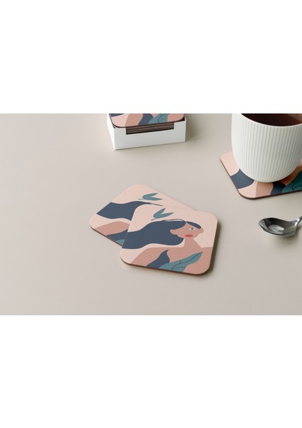 Dekoratif Bardak Altlığı Minimal Desen 81