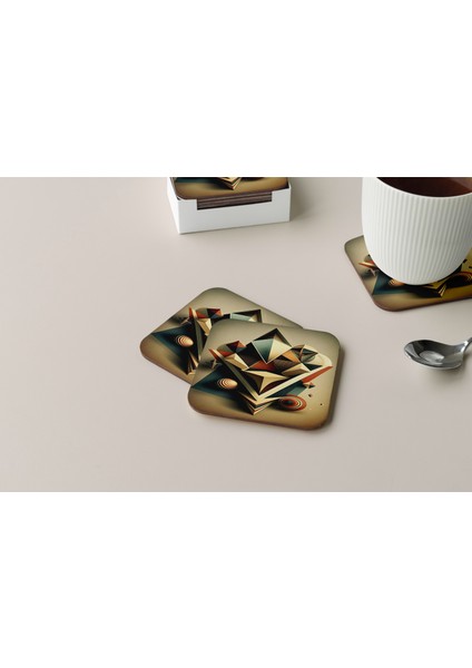 Dekoratif Bardak Altlığı Minimal Desen 91