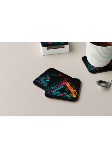 Dekoratif Bardak Altlığı Minimal Desen 112