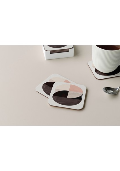 Dekoratif Bardak Altlığı Minimal Desen 142