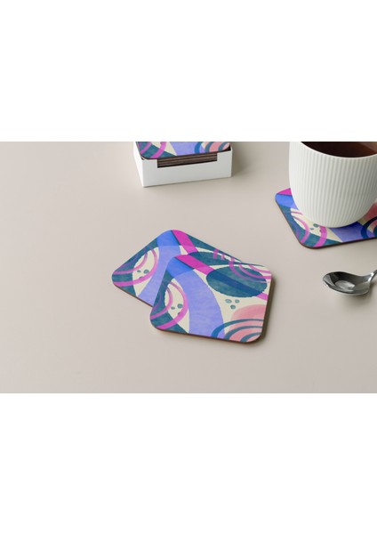 Dekoratif Bardak Altlığı Minimal Desen 209