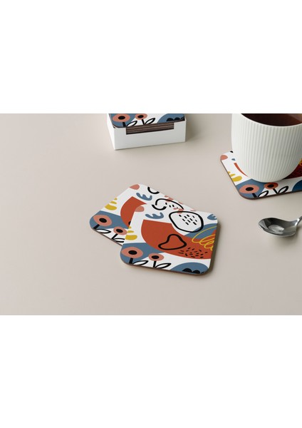 Dekoratif Bardak Altlığı Minimal Desen 221