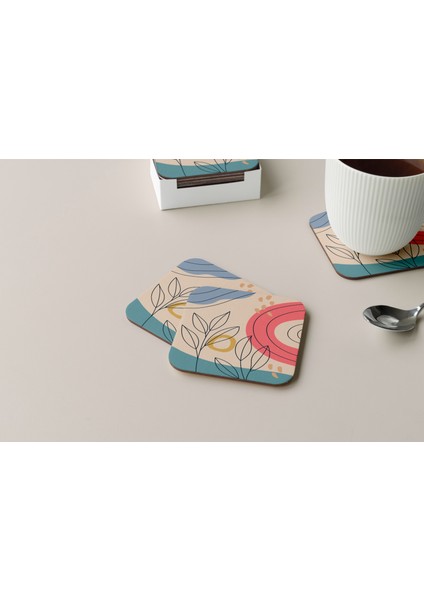 Dekoratif Bardak Altlığı Minimal Desen 226