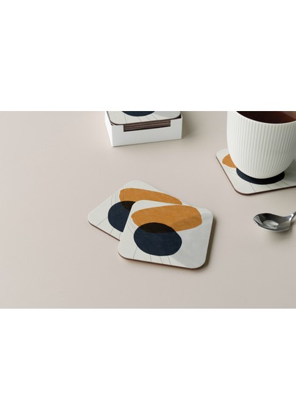 Dekoratif Bardak Altlığı Minimal Desen 246