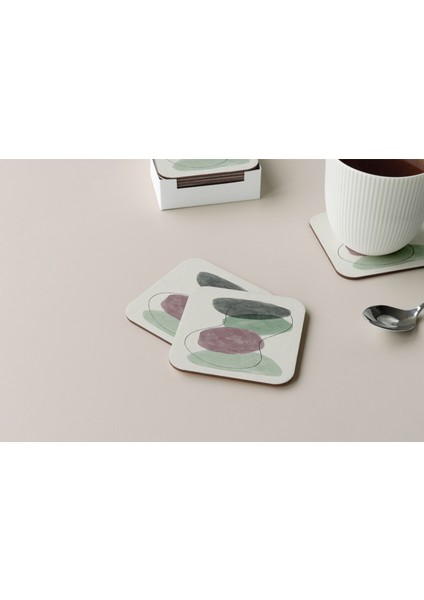 Dekoratif Bardak Altlığı Minimal Desen 250