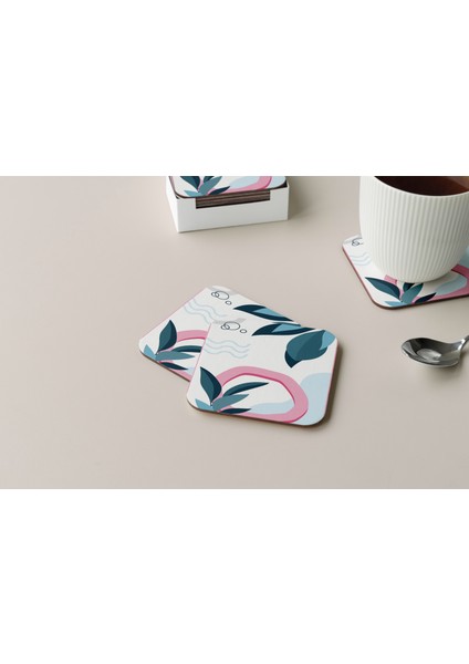 Dekoratif Bardak Altlığı Minimal Desen 79
