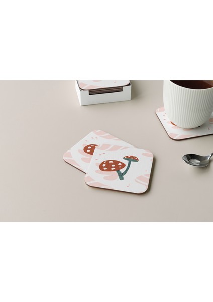 Dekoratif Bardak Altlığı Minimal Desen 86