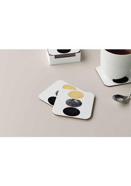 Dekoratif Bardak Altlığı Minimal Desen 149