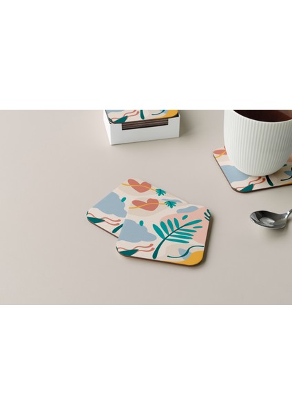 Dekoratif Bardak Altlığı Minimal Desen 213