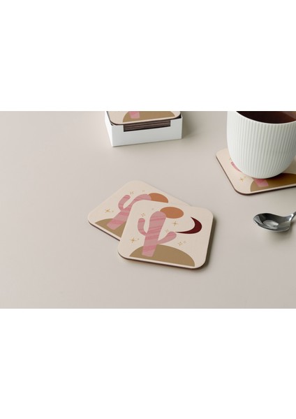 Dekoratif Bardak Altlığı Minimal Desen 276