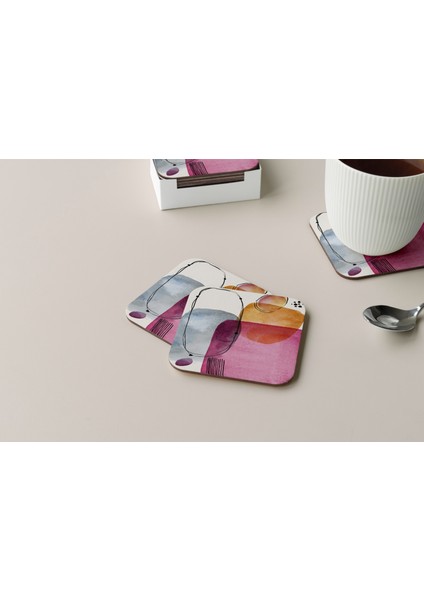 Dekoratif Bardak Altlığı Minimal Desen 284