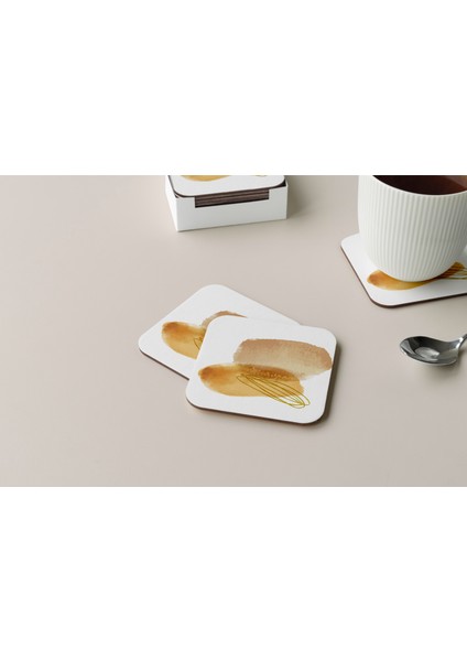 Dekoratif Bardak Altlığı Minimal Desen 303