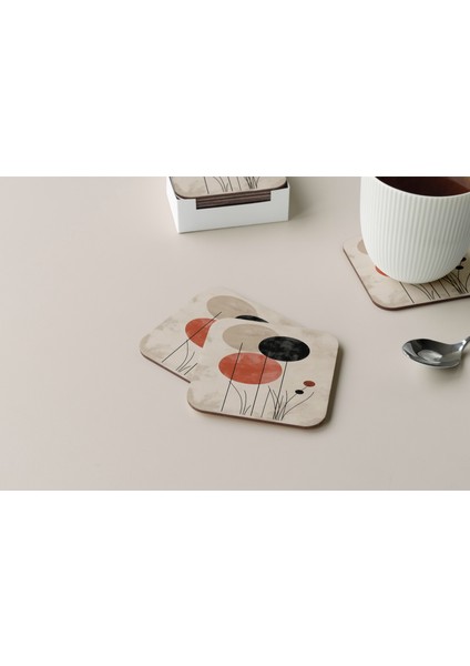 Dekoratif Bardak Altlığı Minimal Desen 321