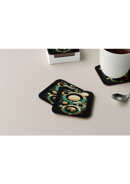 Dekoratif Bardak Altlığı Minimal Desen 103