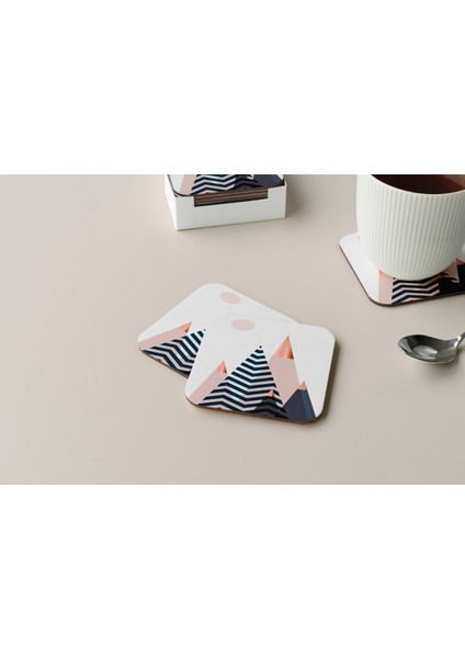 Dekoratif Bardak Altlığı Minimal Desen 144