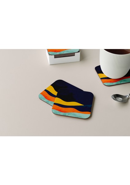 Dekoratif Bardak Altlığı Minimal Desen 189