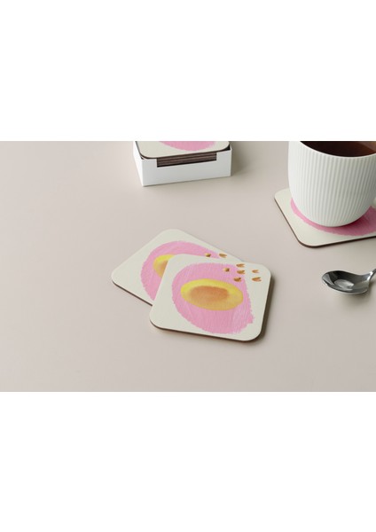 Dekoratif Bardak Altlığı Minimal Desen 263