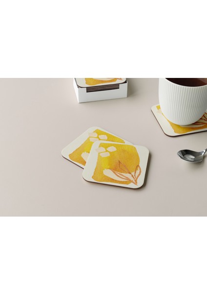 Dekoratif Bardak Altlığı Minimal Desen 264