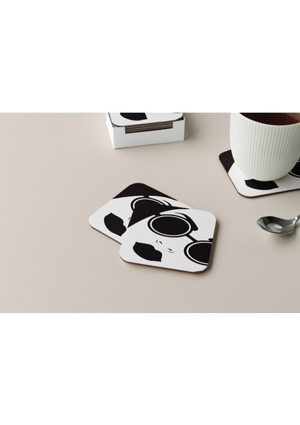 Dekoratif Bardak Altlığı Minimal Desen 291