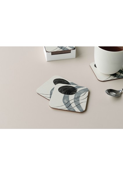 Dekoratif Bardak Altlığı Minimal Desen 306