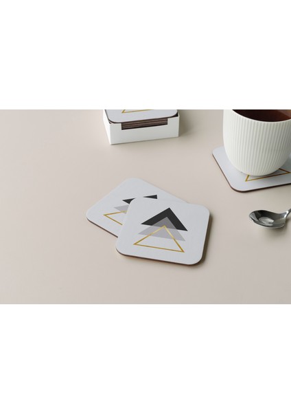 Dekoratif Bardak Altlığı Minimal Desen 311