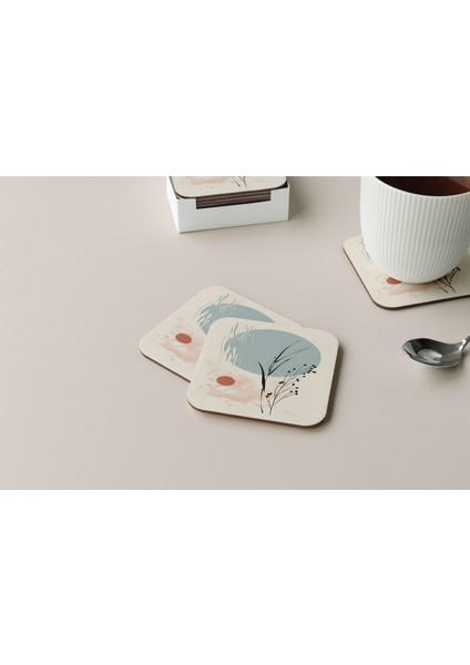 Dekoratif Bardak Altlığı Minimal Desen 319