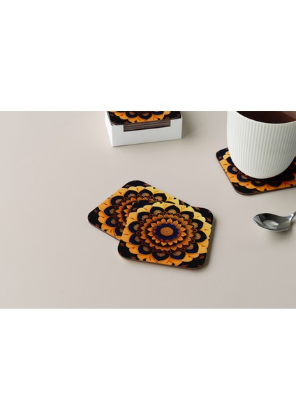 Dekoratif Bardak Altlığı Yogo Pozları 47