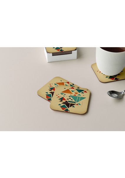 Dekoratif Bardak Altlığı Minimal Desen 136