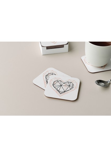 Dekoratif Bardak Altlığı Minimal Desen 146