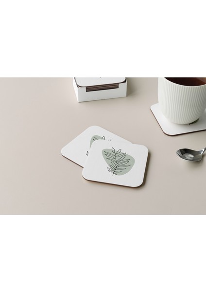 Dekoratif Bardak Altlığı Minimal Desen 162