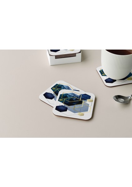 Dekoratif Bardak Altlığı Minimal Desen 171