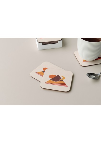 Dekoratif Bardak Altlığı Minimal Desen 191