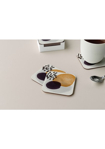 Dekoratif Bardak Altlığı Minimal Desen 245