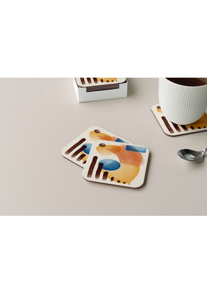 Dekoratif Bardak Altlığı Minimal Desen 279