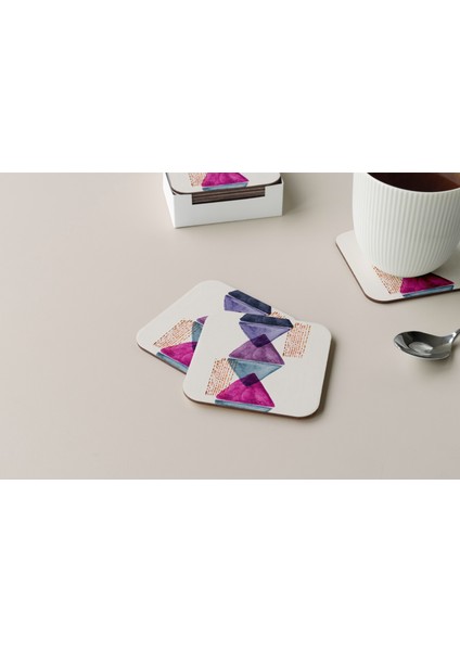 Dekoratif Bardak Altlığı Minimal Desen 283