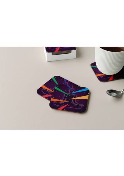 Dekoratif Bardak Altlığı Yogo Pozları 08