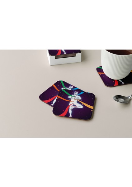 Dekoratif Bardak Altlığı Yogo Pozları 11