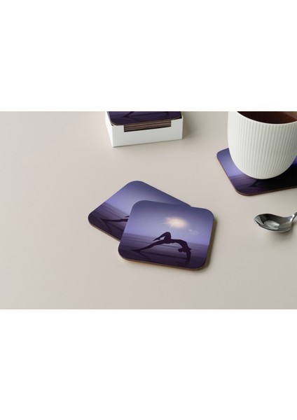 Dekoratif Bardak Altlığı Yogo Pozları 19