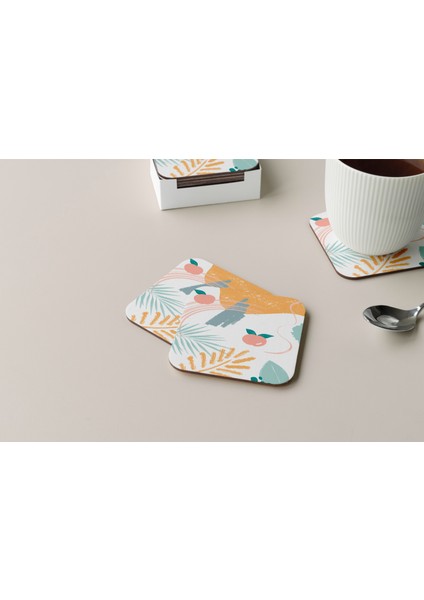 Dekoratif Bardak Altlığı Minimal Desen 237