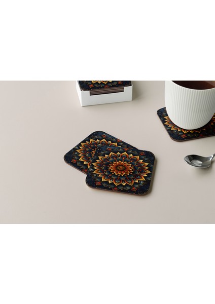 Dekoratif Bardak Altlığı Yogo Pozları 127