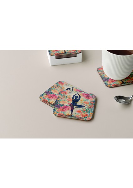 Dekoratif Bardak Altlığı Yogo Pozları 196