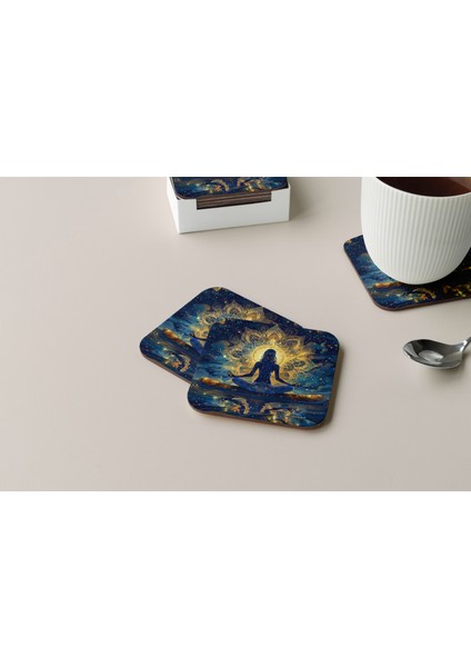 Dekoratif Bardak Altlığı Yogo Pozları 209