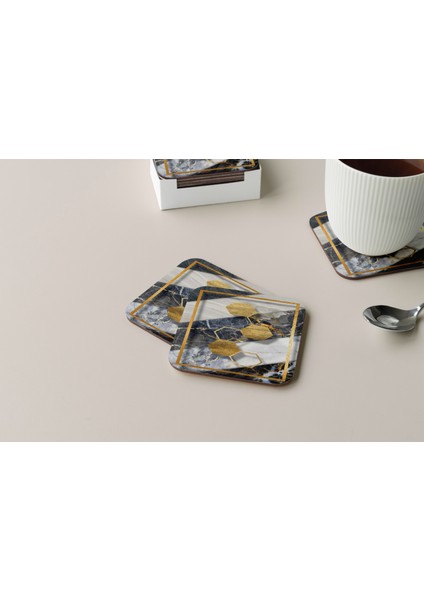 Dekoratif Bardak Altlığı Minimal Desen 175