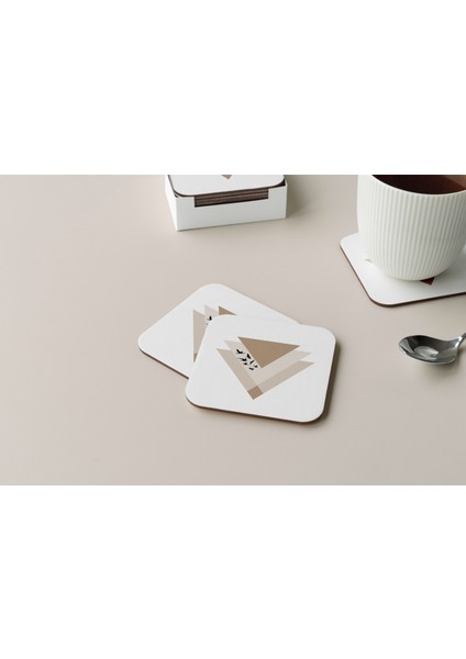 Dekoratif Bardak Altlığı Minimal Desen 176