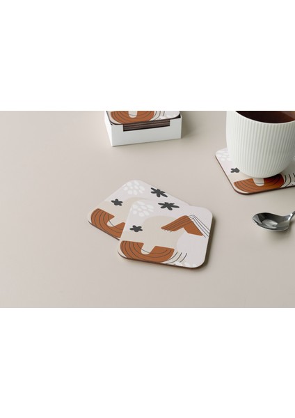 Dekoratif Bardak Altlığı Minimal Desen 240