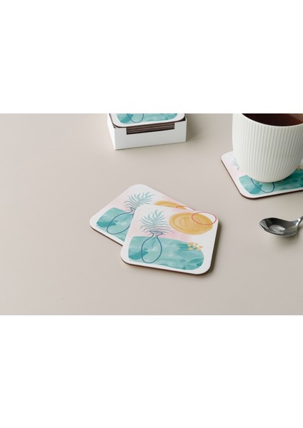 Dekoratif Bardak Altlığı Minimal Desen 269