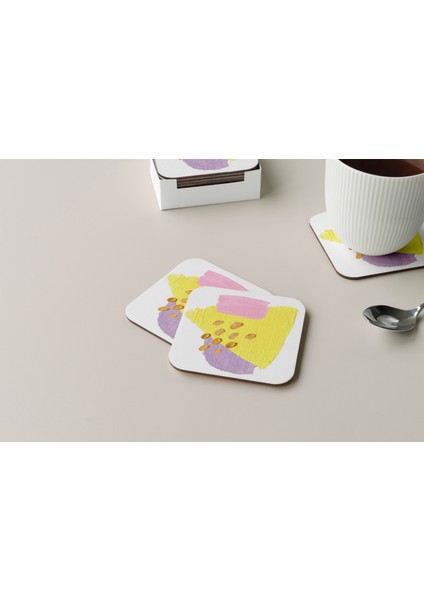 Dekoratif Bardak Altlığı Minimal Desen 273