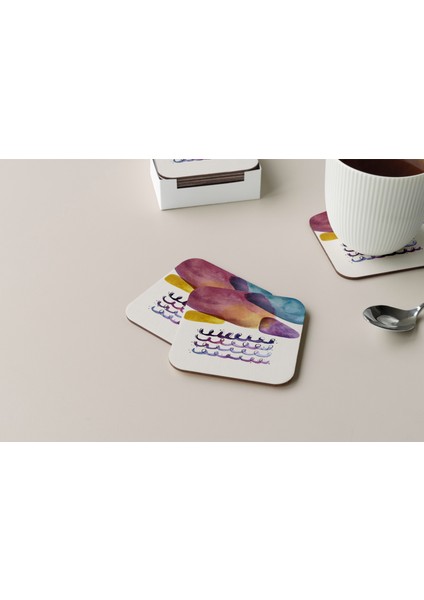 Dekoratif Bardak Altlığı Minimal Desen 285